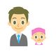 1歳の女の子と40代前半のお父さん