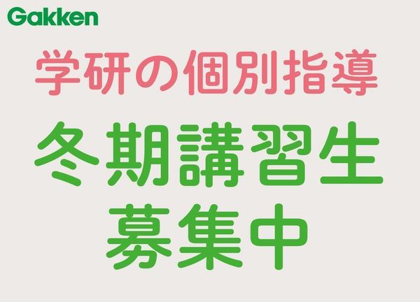 学研CAIスクール Study Funの冬期講習
