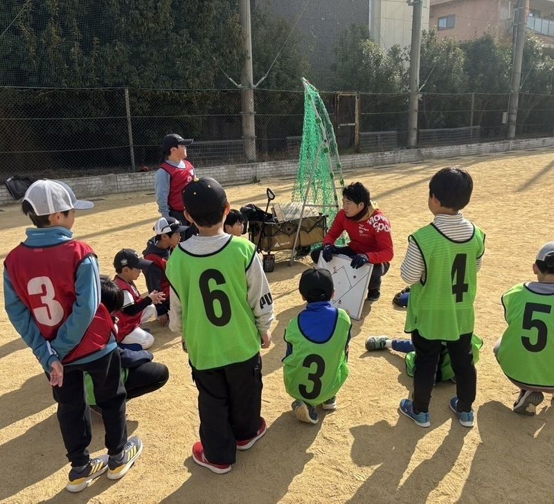 BR PARK野球教室 豊中ふれあい緑地野球場の様子